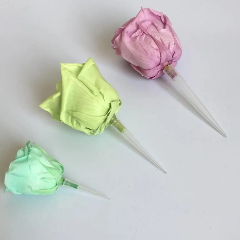 

150pcs Flower Mud Fixed Plastic Tube Floral Arrangement Holder Transparent Water Vials For Fresh Artificial Flowers Wedding