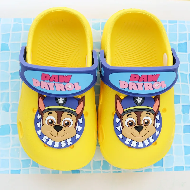 Paw Patrol Shoes Kids Cartoon House Slippers Anime Figure Indoor Non-slip Chase Skye Beach Shoes Toddler Girl Shoes Toy Gifts