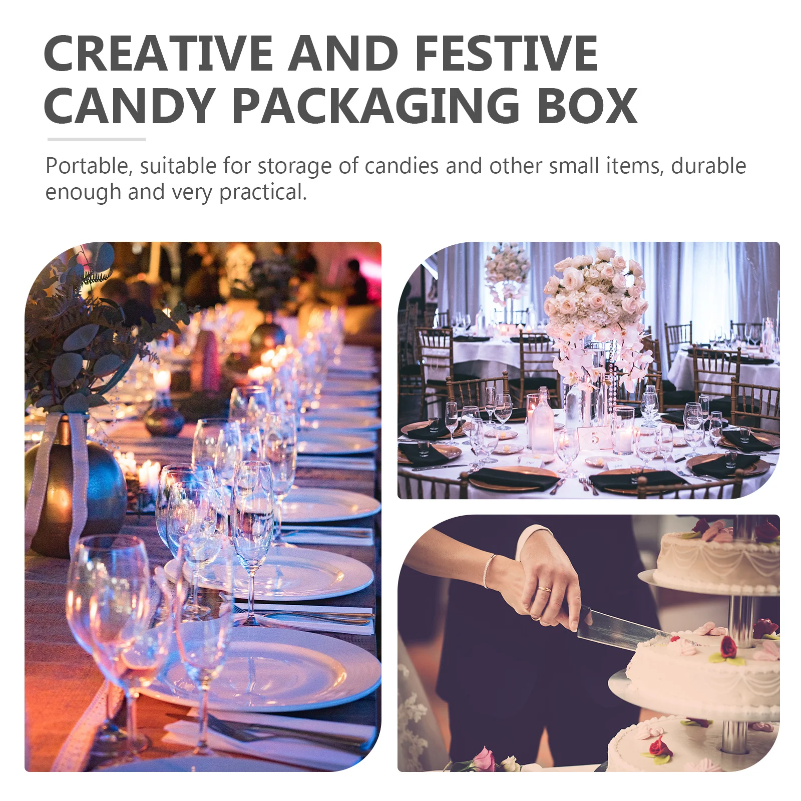 

4Pcs Stylish Heart-Shaped Candy Boxes Eco-Friendly Chocolate Cookie Storage Containers Durable Gift Wrapping Box for Small Items