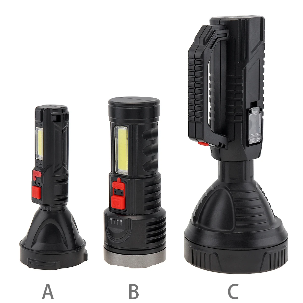 البوب HB822 Q5 LED الأضواء المحمولة مصباح يدوي قابل لإعادة الشحن يده الكشافات للتخييم في الهواء الطلق الإضاءة/مشاعل الصيد