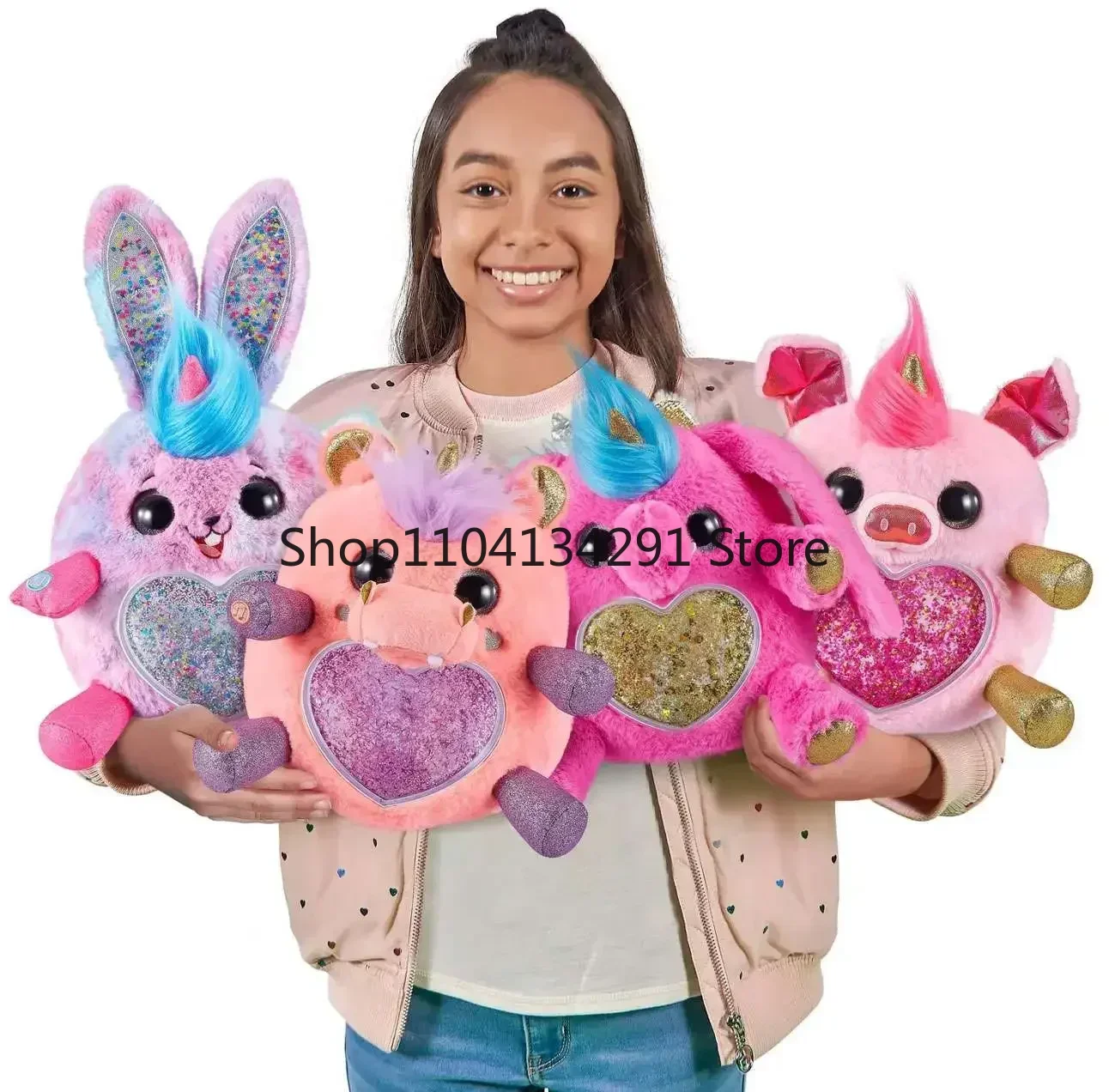 ตุ๊กตา Zuru Rainbocorns Talkin' Jelly Shake Surprise ของเล่นตุ๊กตาอิเล็กทรอนิกส์พูดได้ ร้องเพลงได้ ถ้วยไอศกรีมวิเศษ ไข่เซอร์ไพรส์ ของเล่นตุ๊กตา