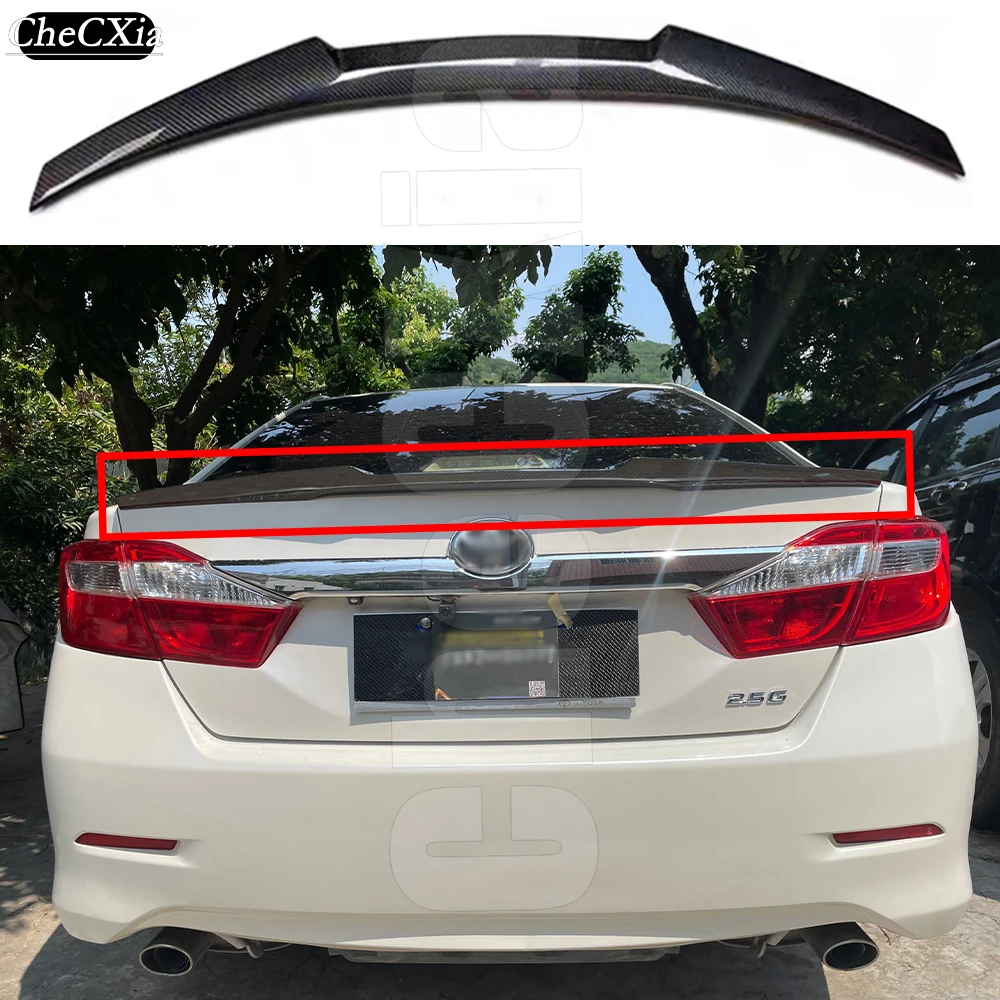 

Suitable For Toyota 2012 2013 2014 Camry The Rear Trunk Lid Spoiler Is Made Of 100% High-Quality Carbon Fiber Material