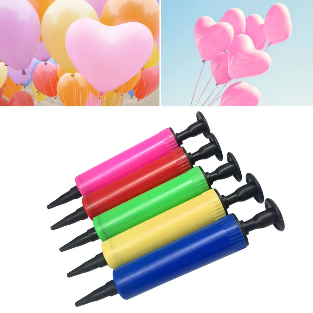 Balloons Inflator Portable Hand Air Pump Latex Plastic Practical Multi-function Durable Reusable for Party Festival Celebration