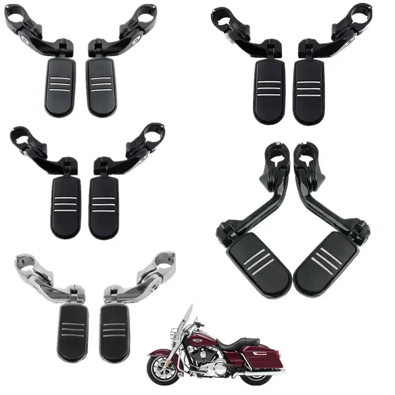 

For Harley Softail Sportster Touring Electra Street Glide Road King 1.25" Engine Guard 1 1/4 Highway Bar Motorbike Highway Pegs