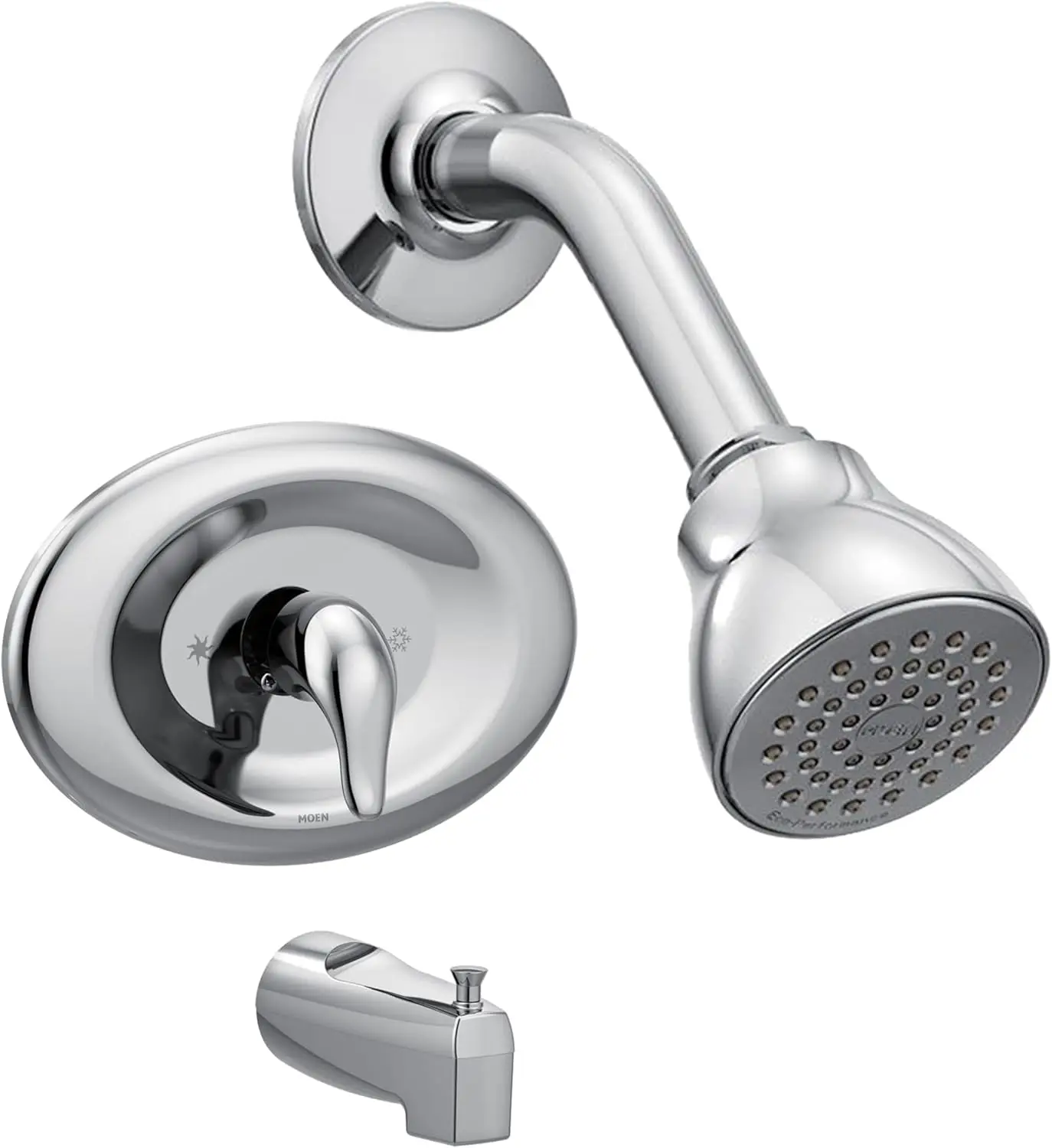 

Chrome Shower Trim Kit with Eco-Performance, Lever Handle, Tub Spout - Requires Valve