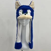 Sonic Anime Figure Knuckles Shadow Miles Peripheral Moving Ears Balloons Plush Hat Children Toys Creative Cute Decoration Gifts