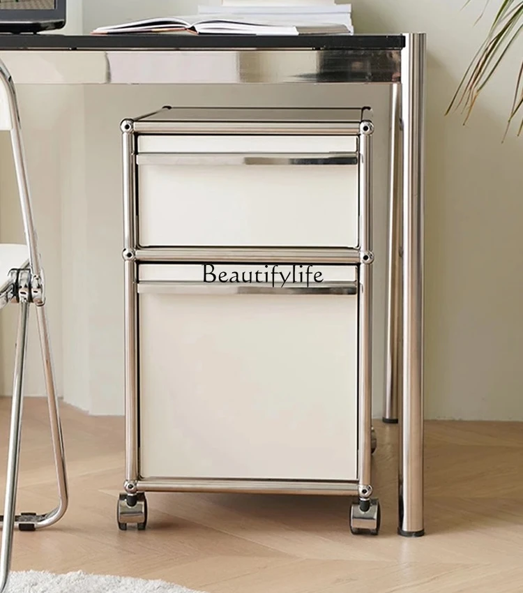 

ls 51 Living room storage file cabinet, ancient stainless steel, modern simple storage side cabinet