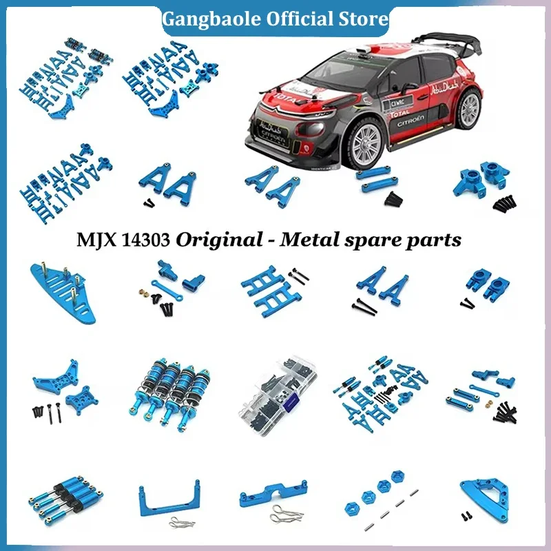 Mjx Hyper Go 1/14 14301 14302 14303 Upgrade Parts Metal Vulnerable Parts Set for  Rc Car CNC Aluminum Accessories