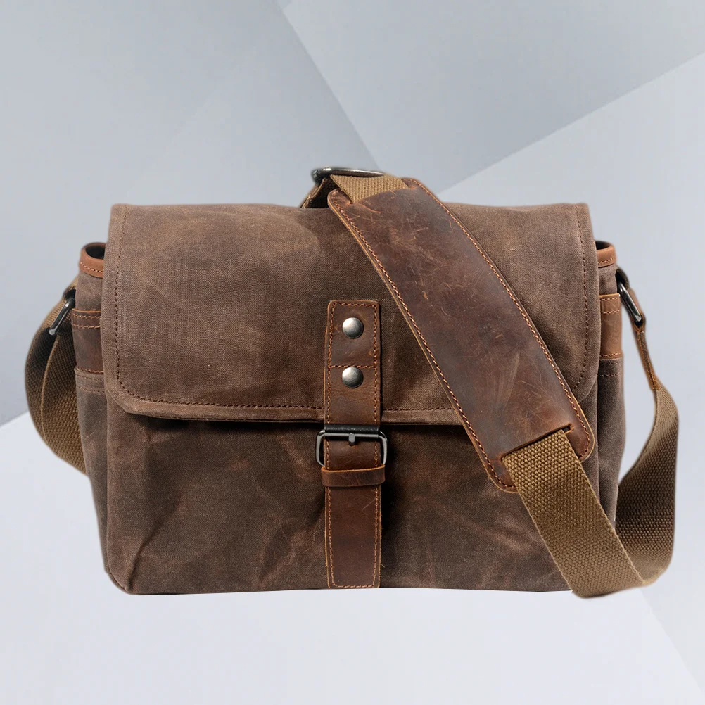 

Canvas Camera Bag Waterproof Portable Casual Shoulder Handbag Lens Protection Stylish Lightweight All-Day Comfortable Travel