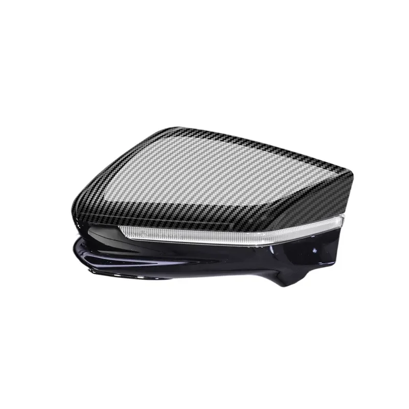 Carbon Fiber Texture Rear View Mirror Cover Case Compatible with 2021 2022 2023 Kia EV6 Exterior Side Mirror Cap Trim