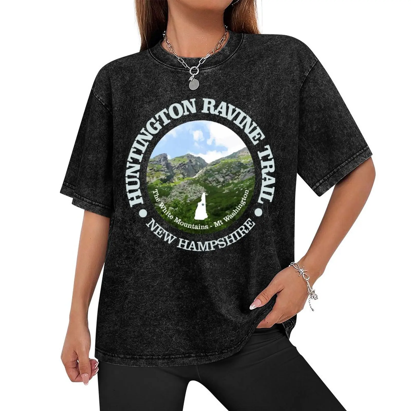 Huntington Ravine Trail (OBP) T-Shirt korean fashion blanks shirts graphic tees customs cotton t shirt men