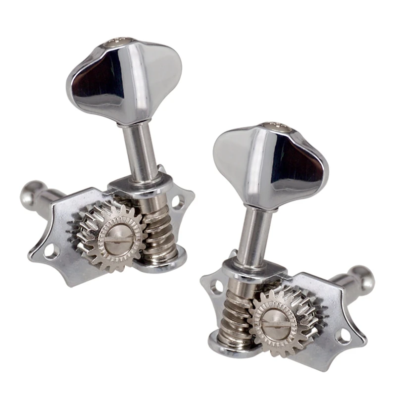 Guitarra String Tuning Pegs, Tuner Machine Heads Knobs, teclas de ajuste para guitarra acústica ou elétrica, prata, 3L3R, 1:18, 6pcs