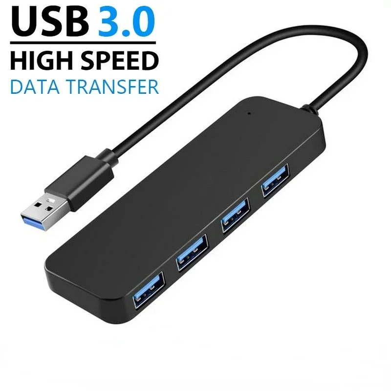 Szybki koncentrator USB 3.0 typu C Adapter 4-portowy przedłużacz Multi USB 2.0 do myszy Klawiatura PC Laptop Akcesoria