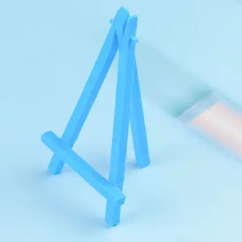 5 adet taşınabilir sanatçı malzemeleri katlanabilir Mini keskiler plastik kartları tutucu Diy çizim boyama Tripod masası dekorasyon