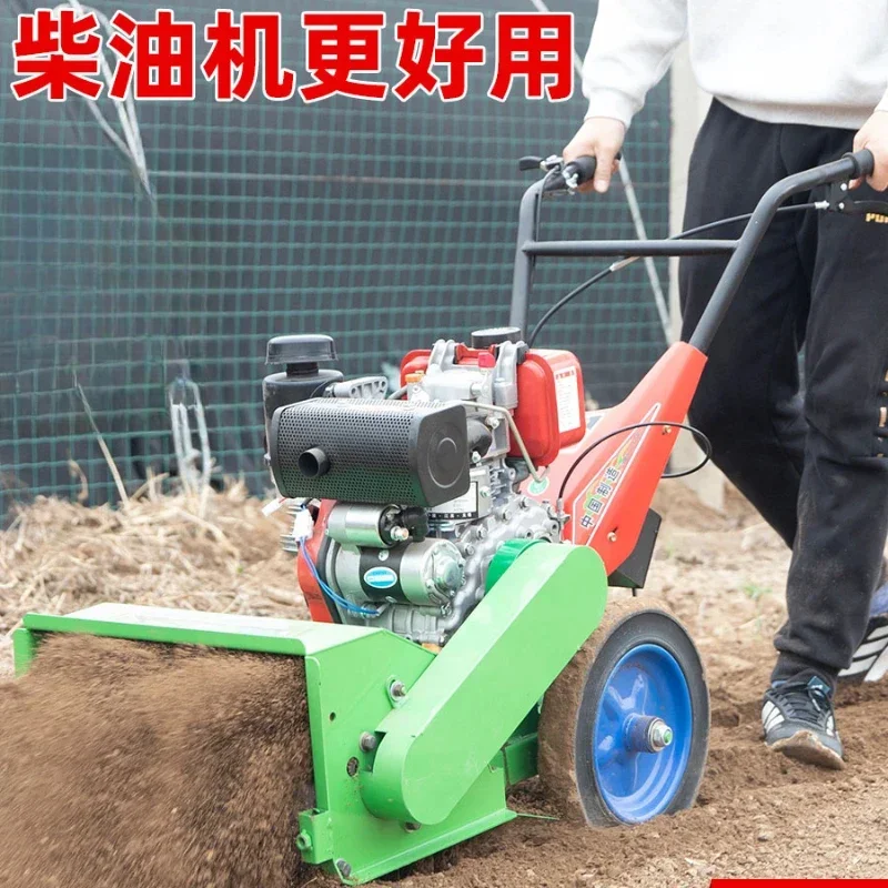 Four-wheel Drive Orchard Corn Micro-tiller Returning Machine Multifunctional Rotary Tiller Petrol Lawn Mower