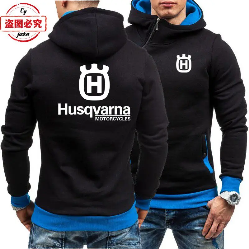 Husqvarna Motorcycle Logo Printed Racing Suit Long Sleeved Men's Top Casual Hoodie Husqvarna Team Cycling Suit Work Uniform - view 2