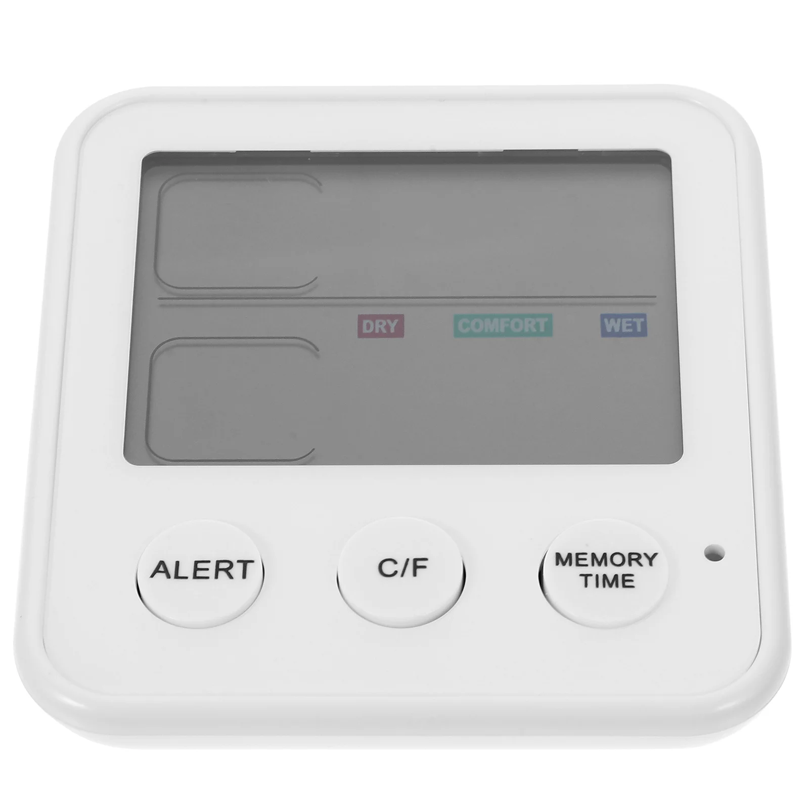 مقياس الرطوبة الرقمي لدرجة الحرارة مع شاشة LCD شفافة لغرفة النوم الكهربائية