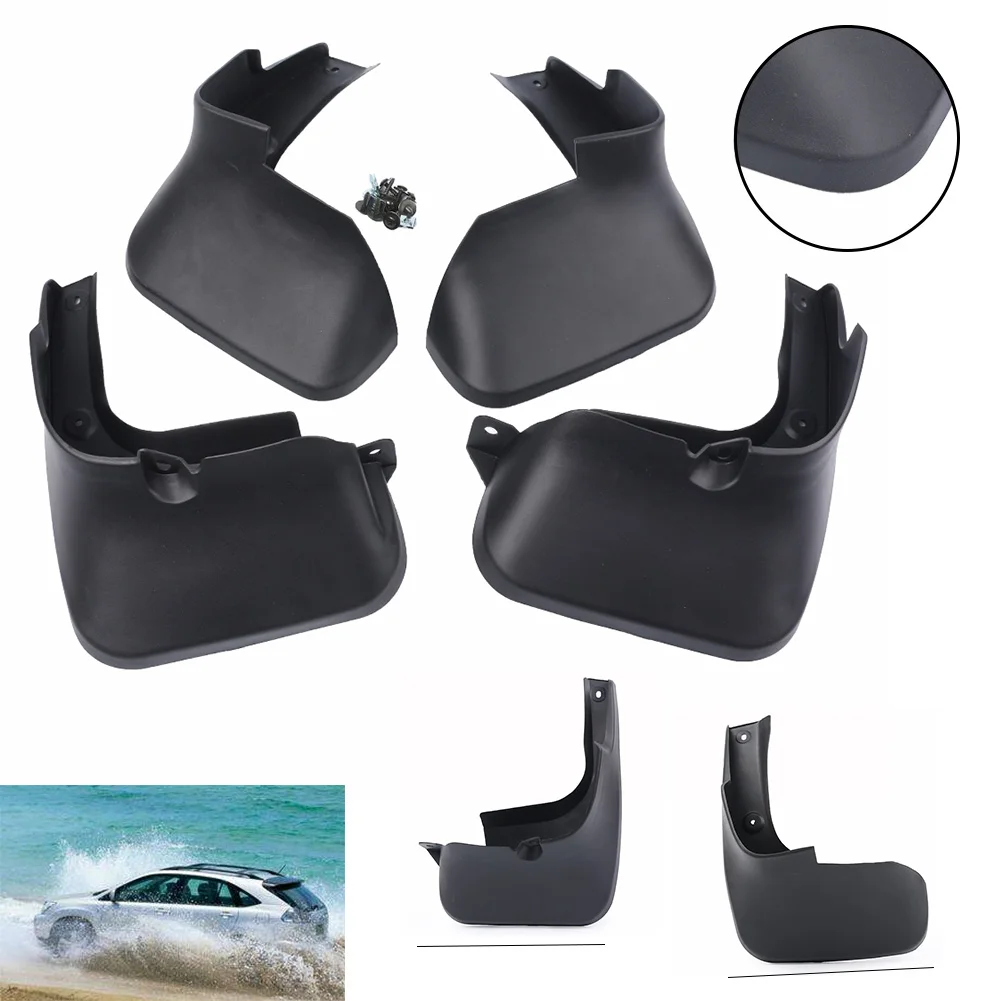 4pcs Car Splash Guard Mud Guards Flaps Mudguards For Lexus RX270 RX300 RX350 RX400 RX450H 2009 2010 2011 2012 2013 2014 2015