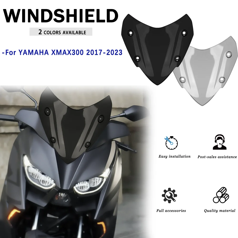 

Motorcycle Scooter Windshield Front Deflector Windscreen Viser Fairing Screen Protector For Yamaha XMAX300 XMAX 300 2017-2022