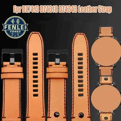 For Diesel Cowhide Watch band DZ7413 DZ4318 DZ4343 DZ4323 DZ4476 Vintage Cow leather Retro Wtach strap Men 24mm 26mm Bracelet