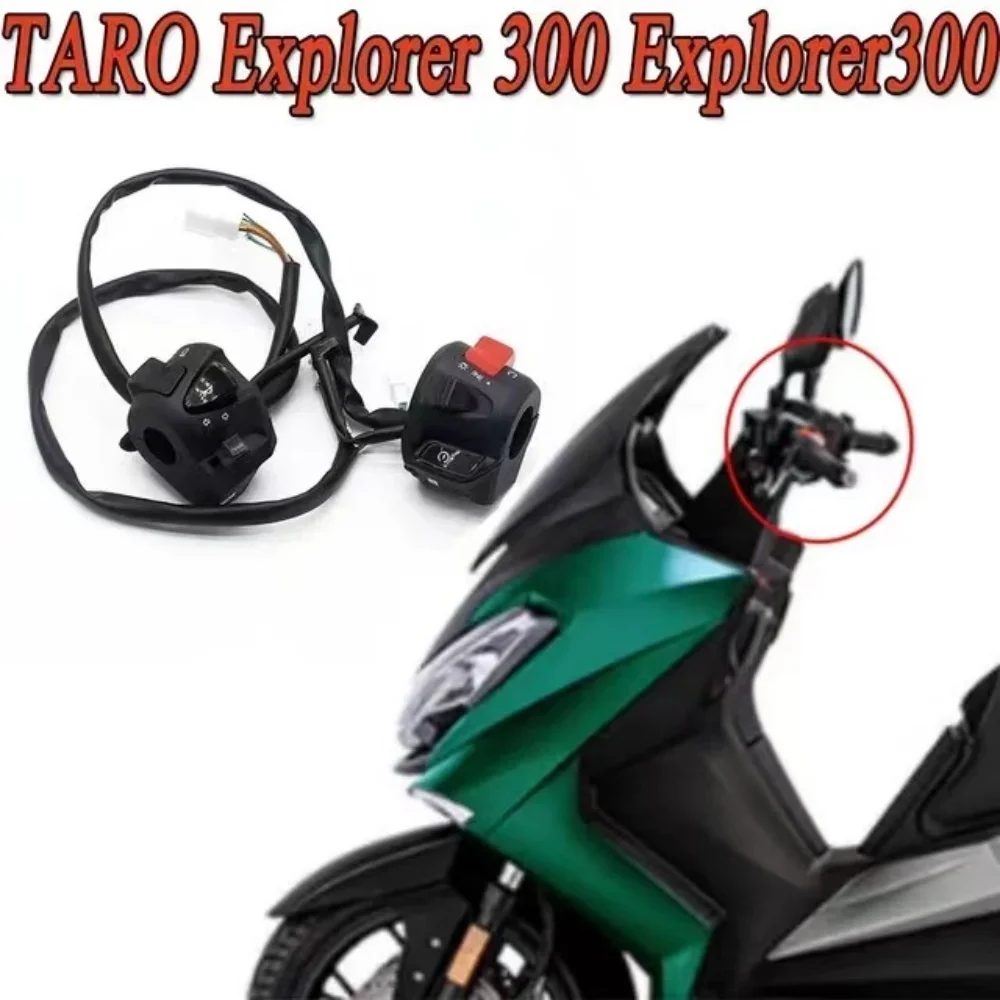 Horn Start e Turn Signal Switch, Interruptor do guiador esquerdo e direito, Taro Explorer 300 Explorer300 300