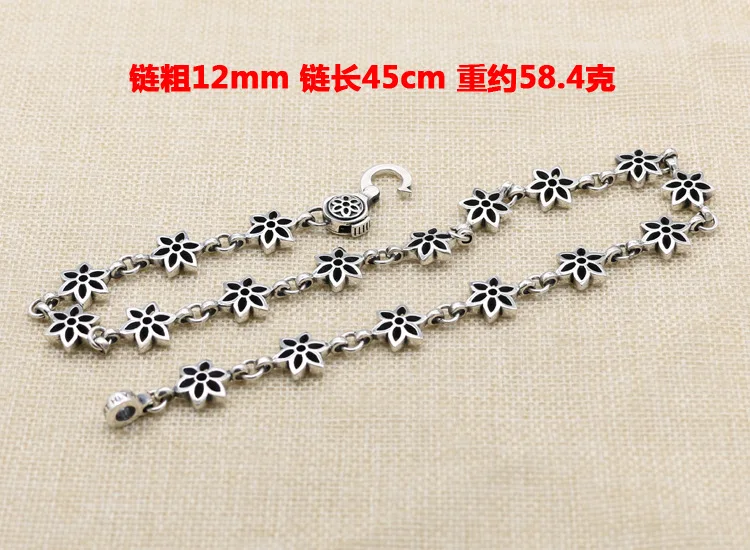 Men's and women's trend S925 sterling silver fashionable and minimalist six pointed star necklace collarbone chain long sweater