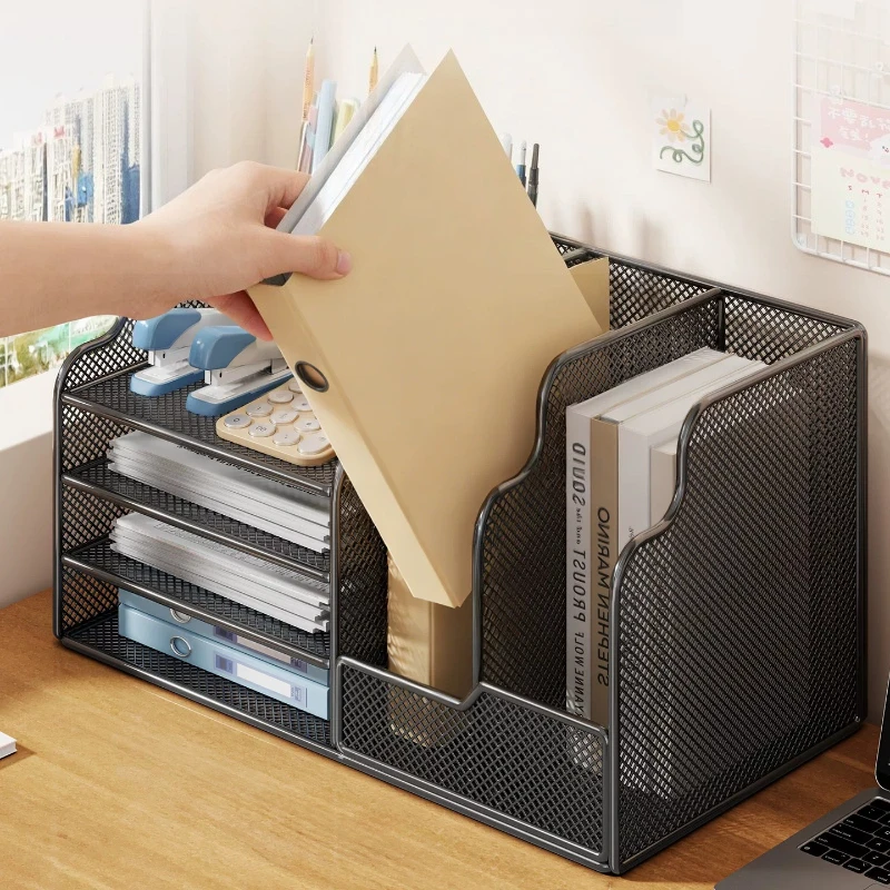 Baskets Shelves Office Storage Room Stuff Bookshelf Gadgets Trays Desk Storage Containers File Organizer Repisa Home Accessories