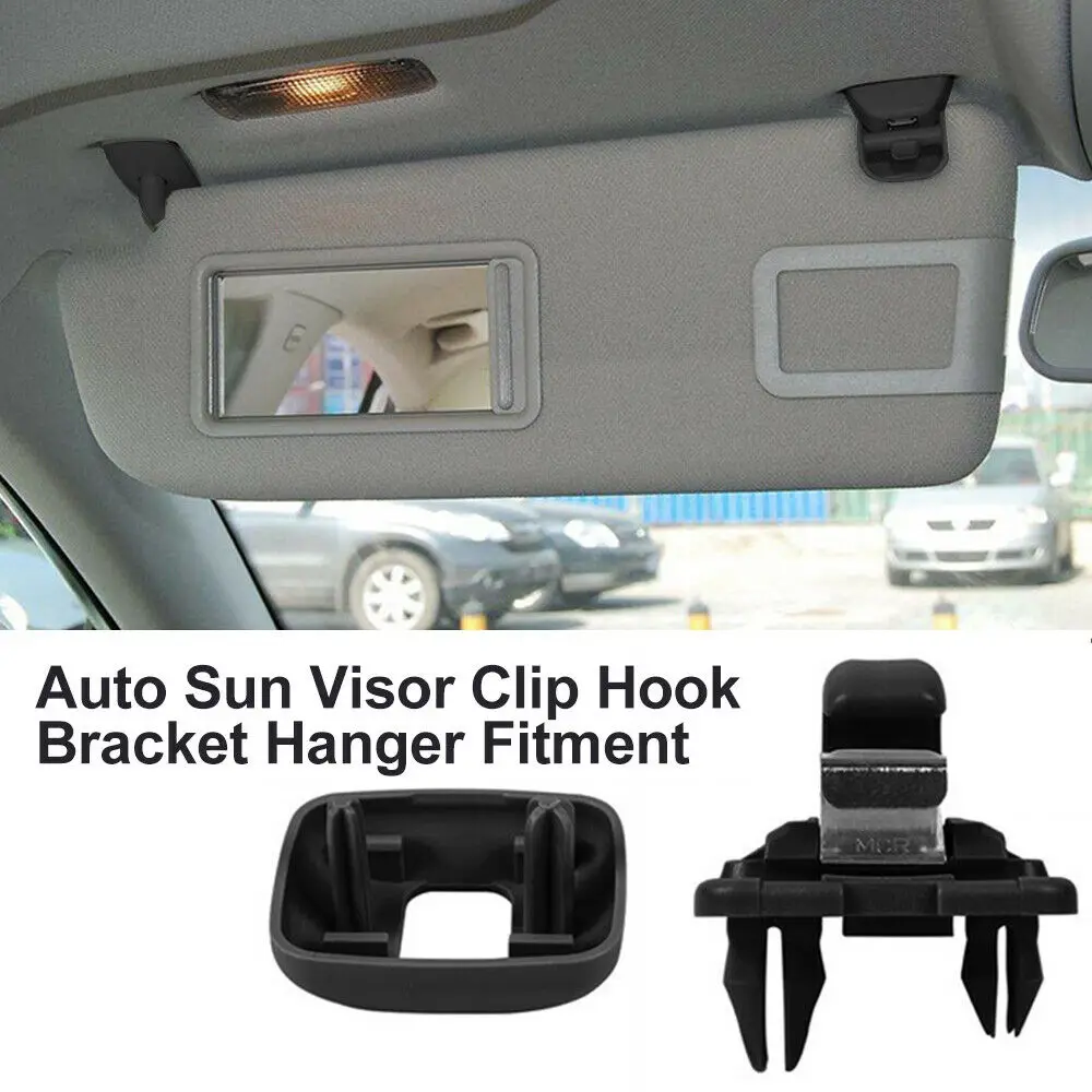 2pcs Car Sun Visor Retainer Hook Fastener Clip Holder Bracket For Audi A1 A3 A4 A5 Q3 Q5(8E0 857 562)A7 B6 B7 B8 S4 S5 Holders