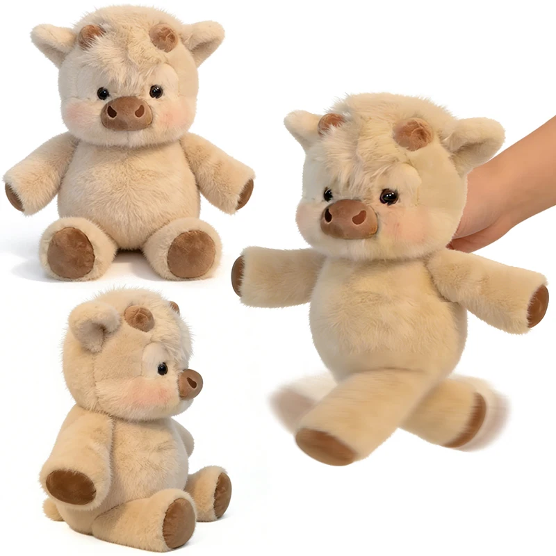 Peluche de ternero West Highland de 40 cm, lindo y creativo, de dibujos animados, suave, para apaciguar a los bebés, muñeco colgante para regalos infantiles