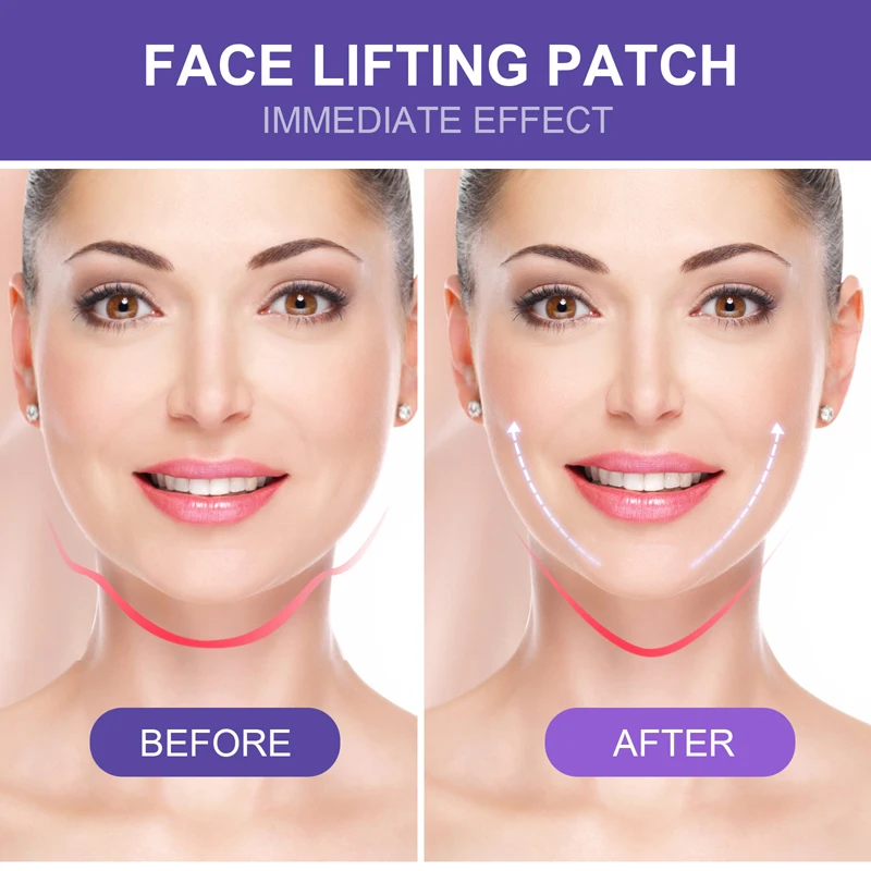 Face Lift Tape Onzichtbare Hoge Elasticiteit V-Vorm Lift Sticker Patch Voor Lifting Draai Gezicht Hals Chin Gezichts skin Care Tool