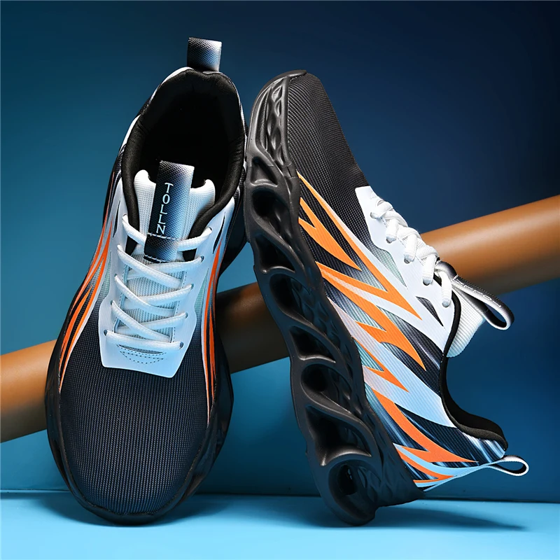 أحذية رياضية YRZL للرجال خفيفة الوزن ومسامية للجري للرجال للركض وغير قابلة للانزلاق أحذية رياضية للمشي في صالة الألعاب الرياضية #2