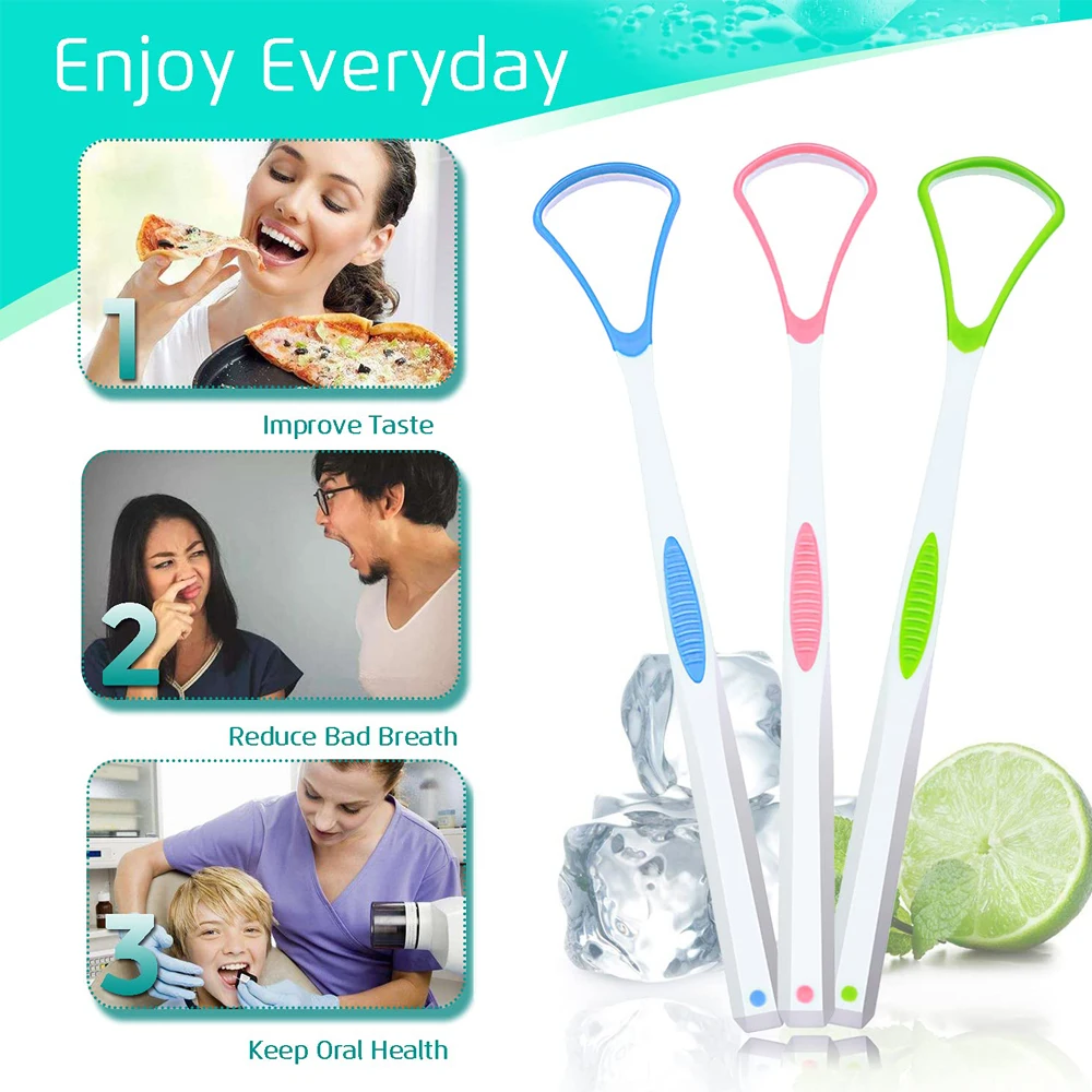 

1PCS Tongue Scraper Cleaner Oral Scrapers Professional Eliminate Bad Breath, Premium Cleaning Tools Oral Cleaning Brushes