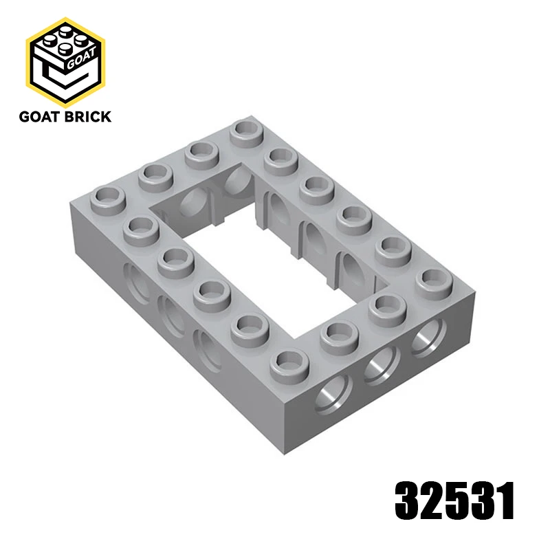 

1 шт. детали MOC 32531, высокотехнологичный кирпич 4 x 6, совместимые кирпичи с открытым центром, сделай сам, сборные строительные блоки, частицы, детская игрушка для мозга