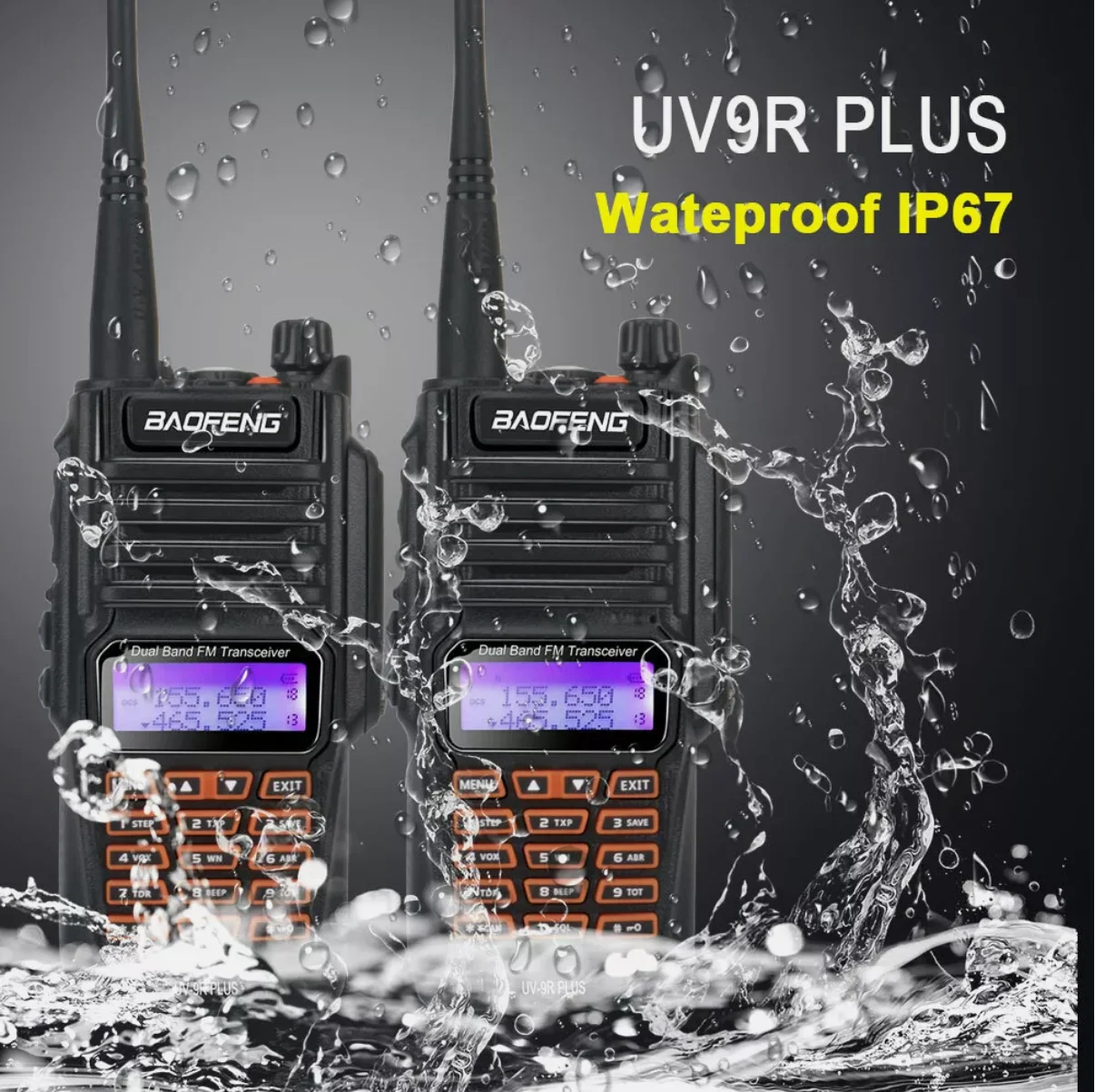 2Pcs Baofeng UV-9R … - image