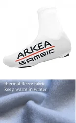 WINTER FLEECE THERMAL 2019 ARKEA SAMSIC TEAM Cycling Shoe Cover Sneaker Overshoes Lycra Road Bicycle Bike MTB Cycling Shoe Cover