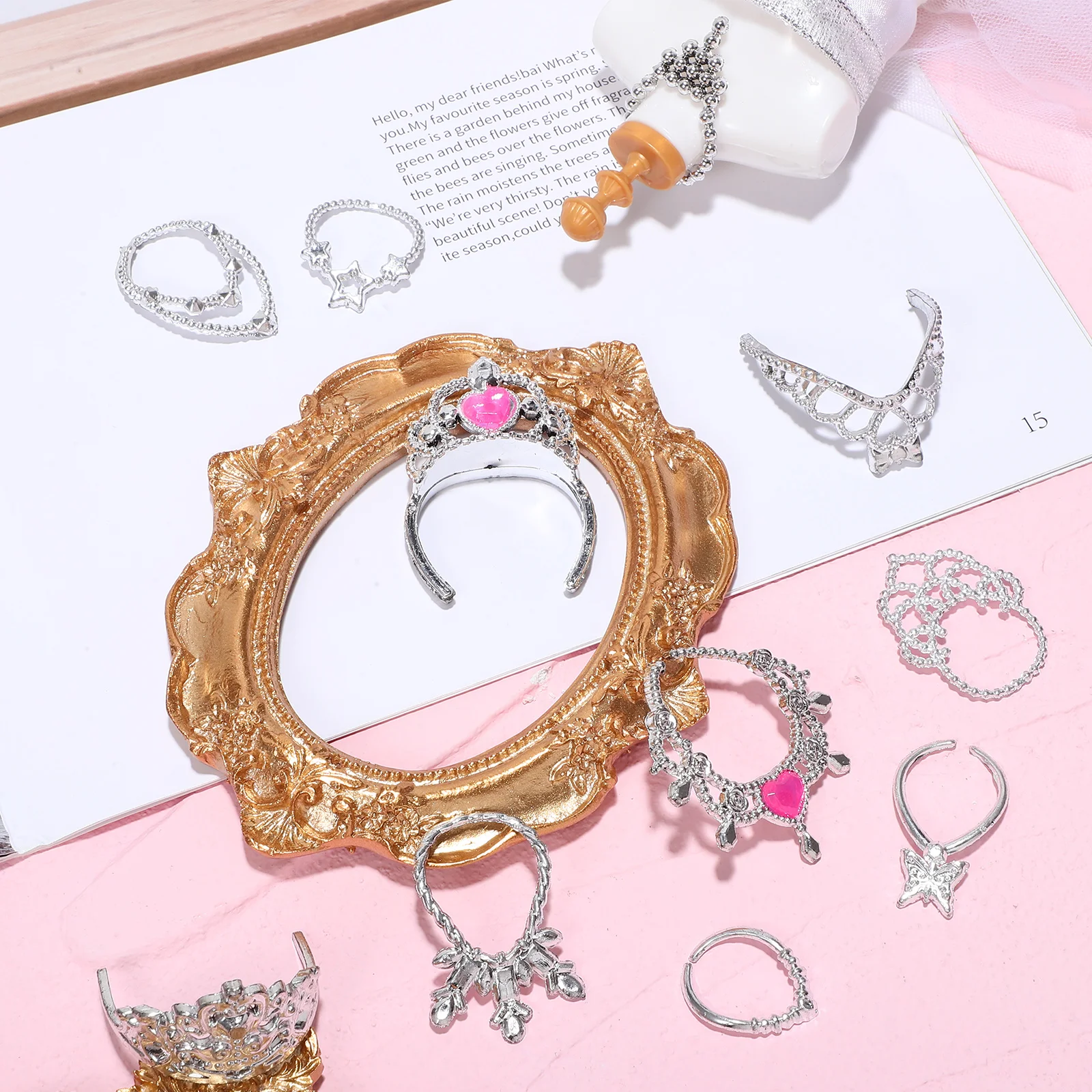 

20 Pcs Mini Crown Necklace Baby Jewellery for Girls Accessories Toy Crowns
