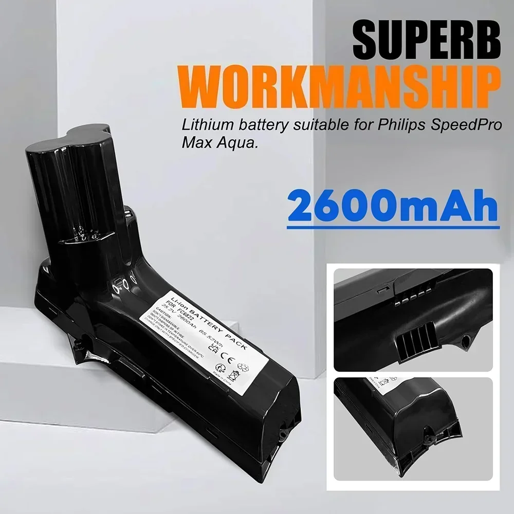 25.2V vervangende batterij voor Philips draadloze stofzuiger FC6904/01 XC7055/01 XC7041/01 XC7042/01 XC7043/01 FC6822/01 FC6826/01