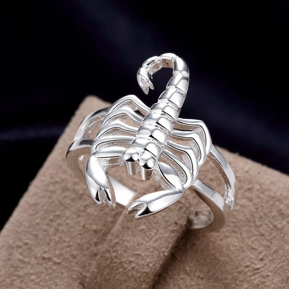 Beautiful Ring Fashion Fashion Scorpion 925 Sterling Silver Nice Women Domineering Lady Ring Jewelry Classical Gift