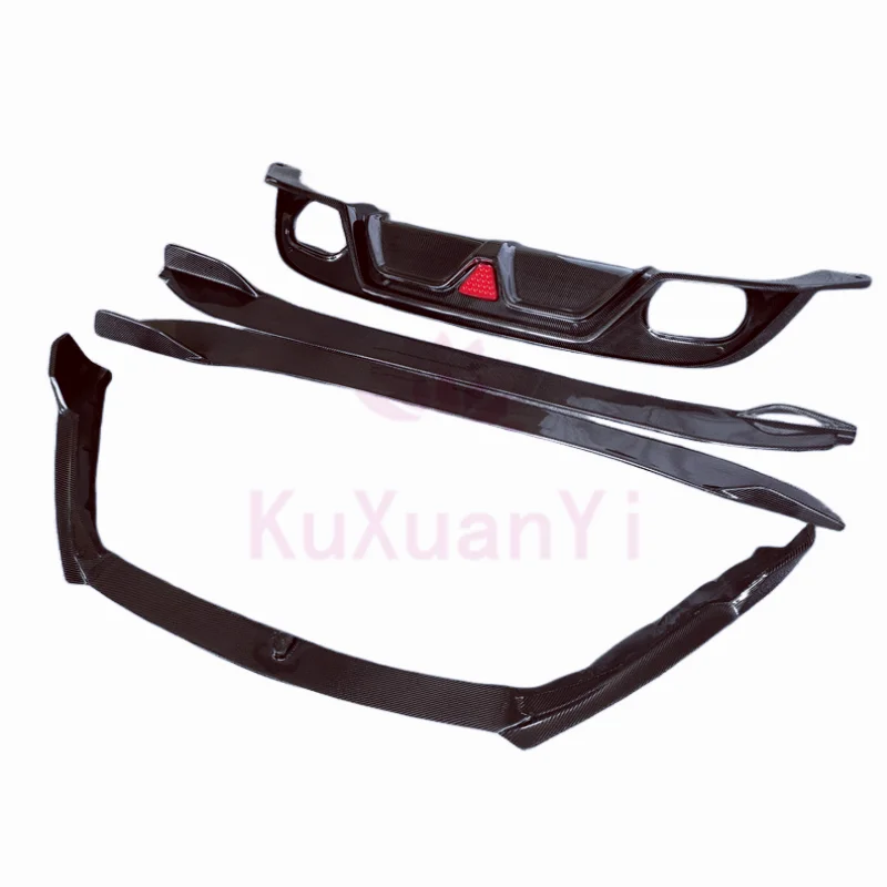 

For 15-17 Jaguar F-TYPE Coupe 2 Door Carbon Front Bar Edge Rear Diffuser Side Skirt Edge F-Style Body Kit