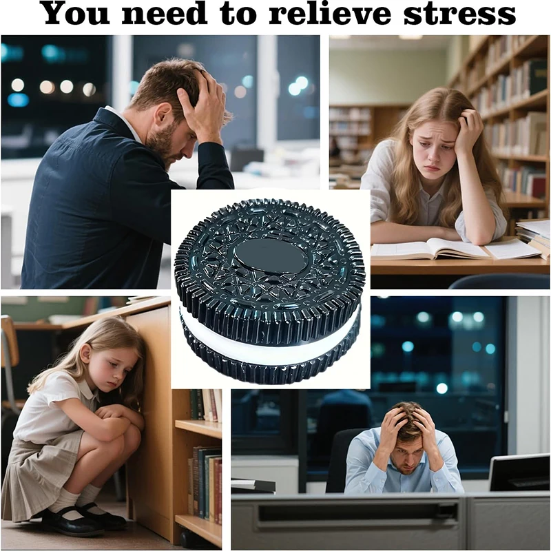 Super morbido fatto a mano biscotto nero decompressione Taba giocattoli squishy alleviare lo stress lento rimbalzo giocattolo agitarsi per adulti rilassamento