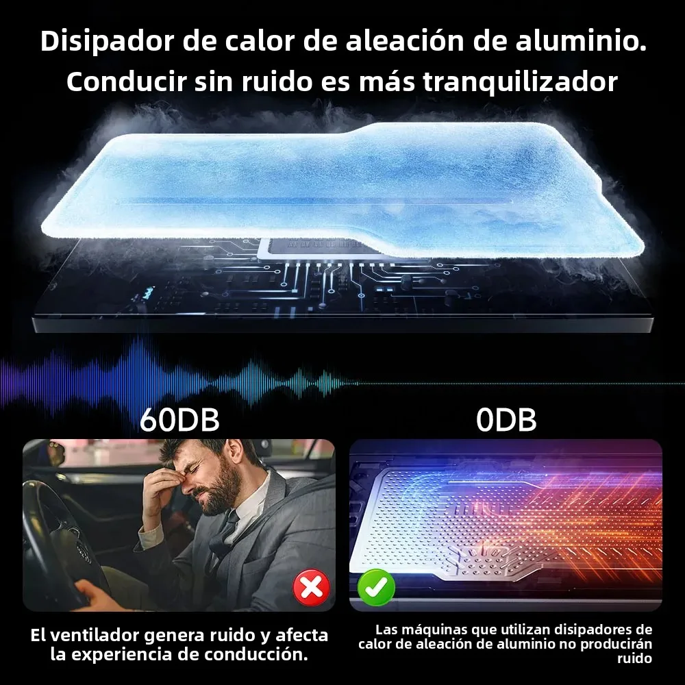Radio para Auto con CarPlay Inalámbrico para Peugeot 206 206CC 206SW 2001-2008, Pantalla Táctil Inteligente HD con Laminación Completa Incell 3