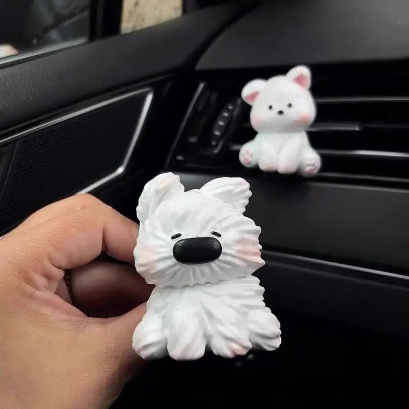 Air conditioner out of trend car messy puppy diffuser new car gift cute decorative clip girl