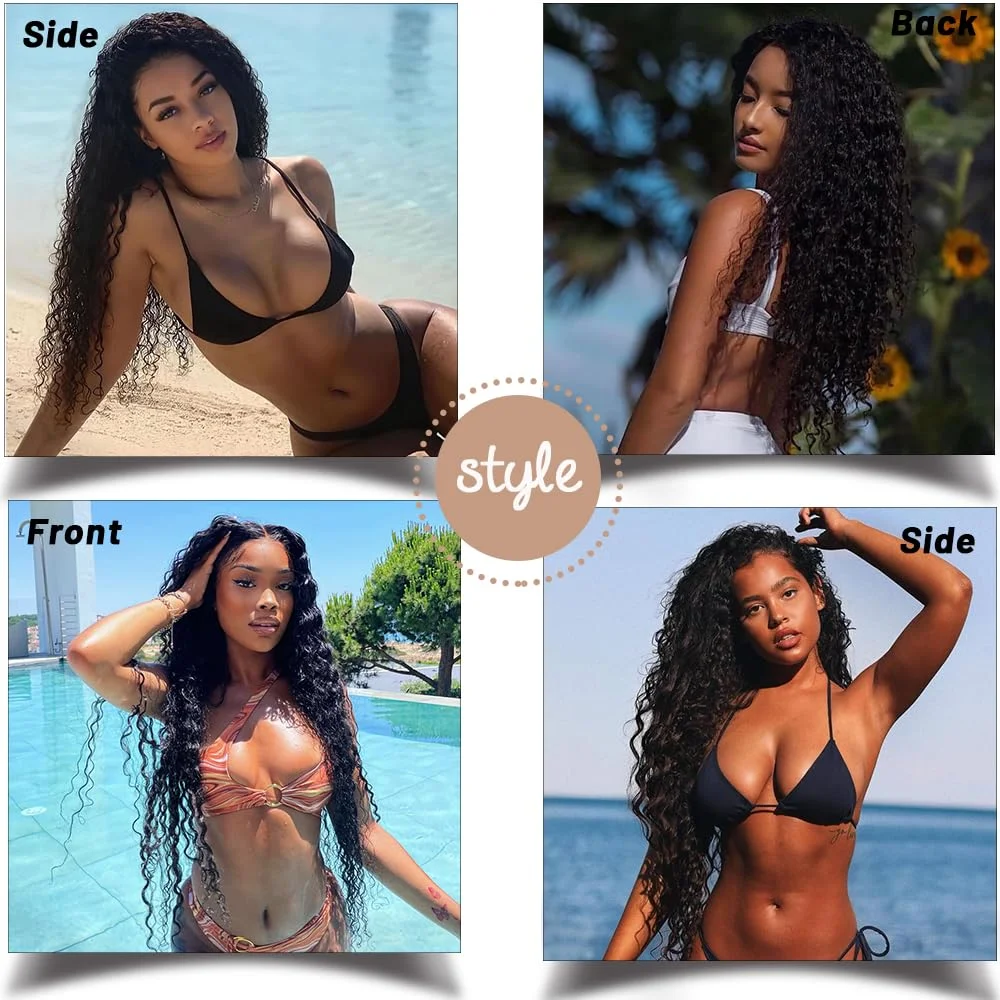 7x6 موجة عميقة الدانتيل إغلاق الباروكات HD الدانتيل الجبهة الباروكات شعر الإنسان للنساء الدانتيل الشفاف قبل قطعها مع شعر الطفل جزء مجاني