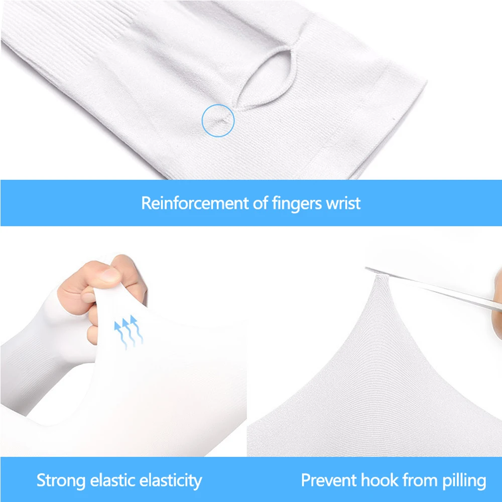 Mangas de brazo de protección solar UV Upf 50 para hombres y mujeres, Mangas de Sol de enfriamiento para ciclismo, trotar, al aire libre, 1 par