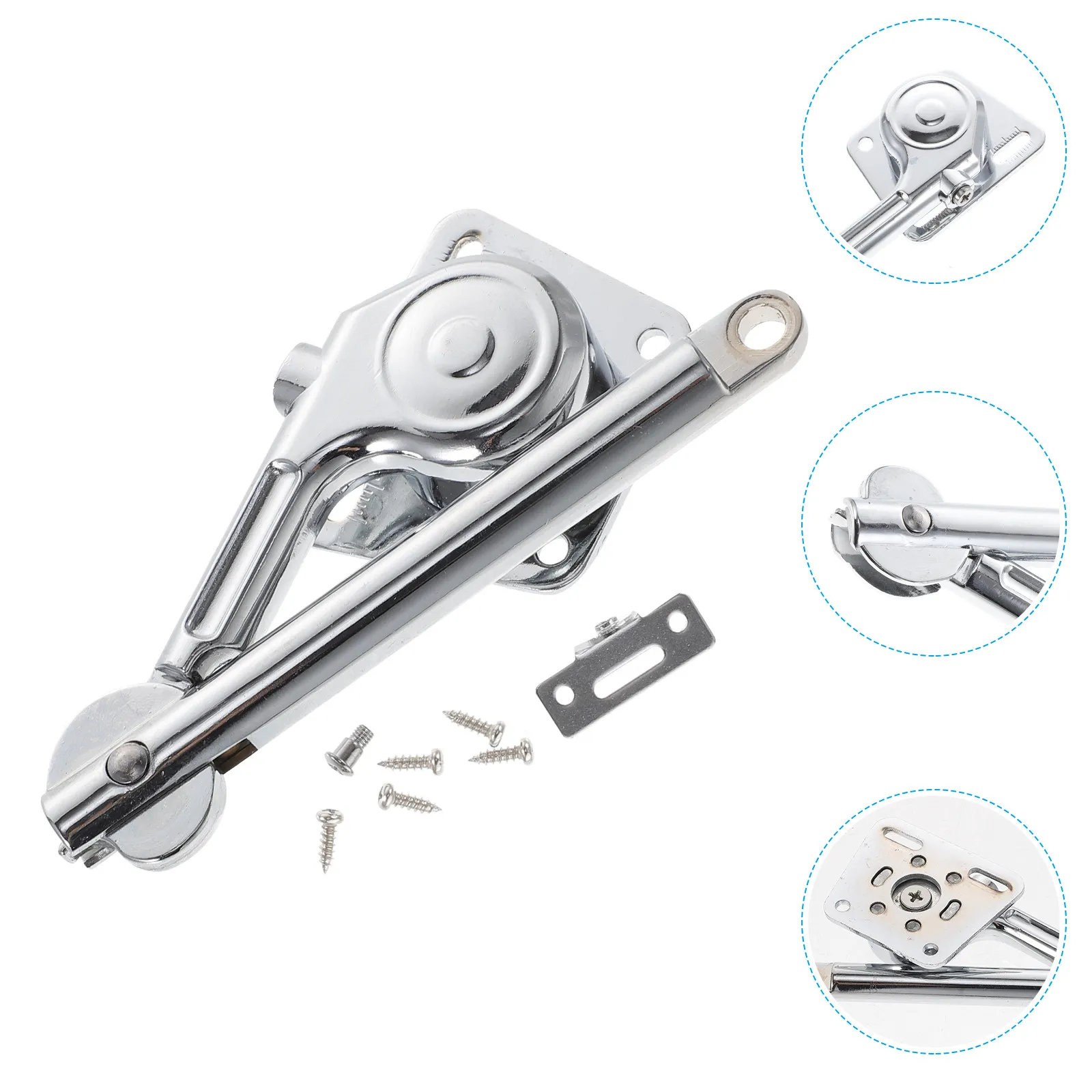 

Hydraulic Support Rod Lid Stay Zinc Alloy Lift Support Lid Stay Rod for Wooden Box Chest Cabinet Slow Closing Hinge