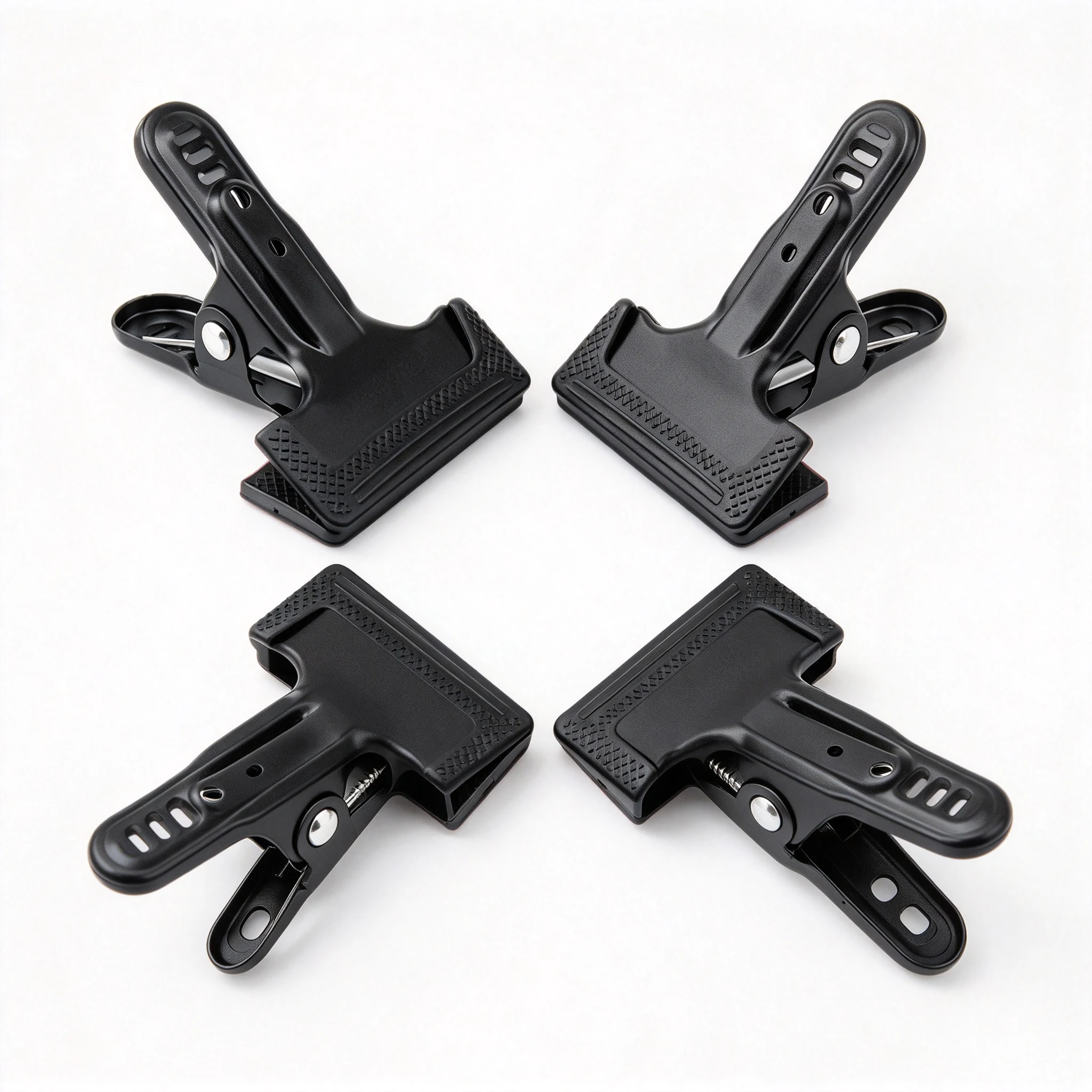 1-4pcs Wide Mouth A-clamp High Carbon Steel Spring Clamp With Non-Slip PVC Cover for Photography Studio Woodworking Fixing Clip