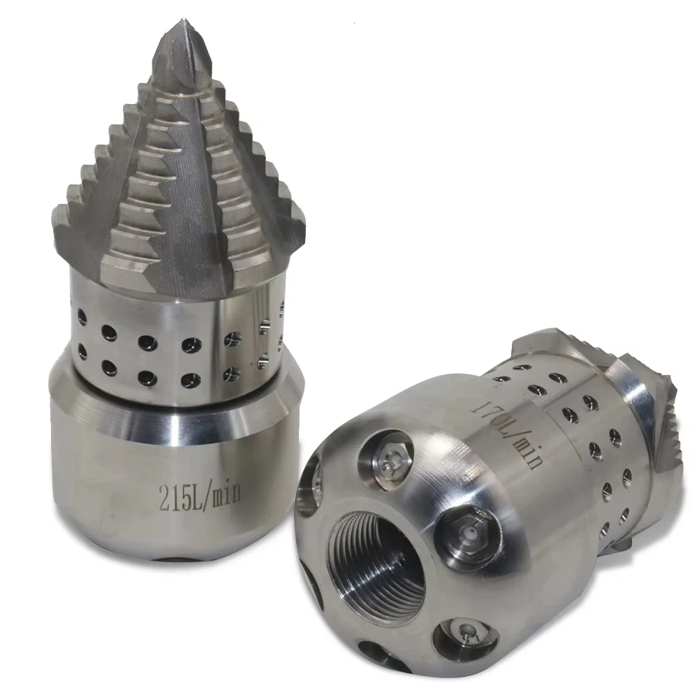 

Urban sewer dredging machine accessories nozzle High pressure dredging machine rotating nozzle 170L 215L 150~200bar