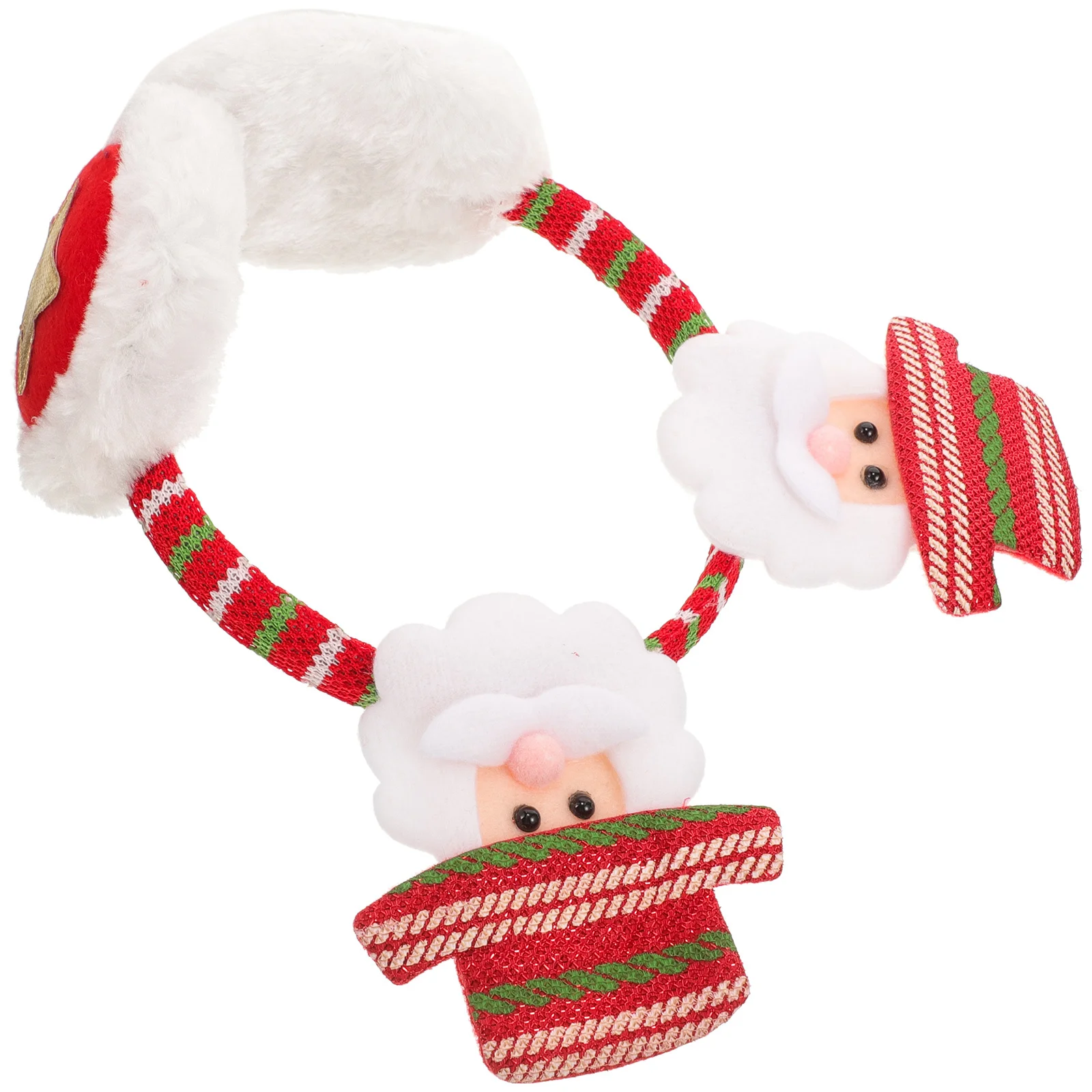 Orejera navideña, orejera cálida para invierno, diadema de Papá Noel, Protector de orejas para exteriores, regalo para niñas y mujeres, calentador de orejas de invierno
