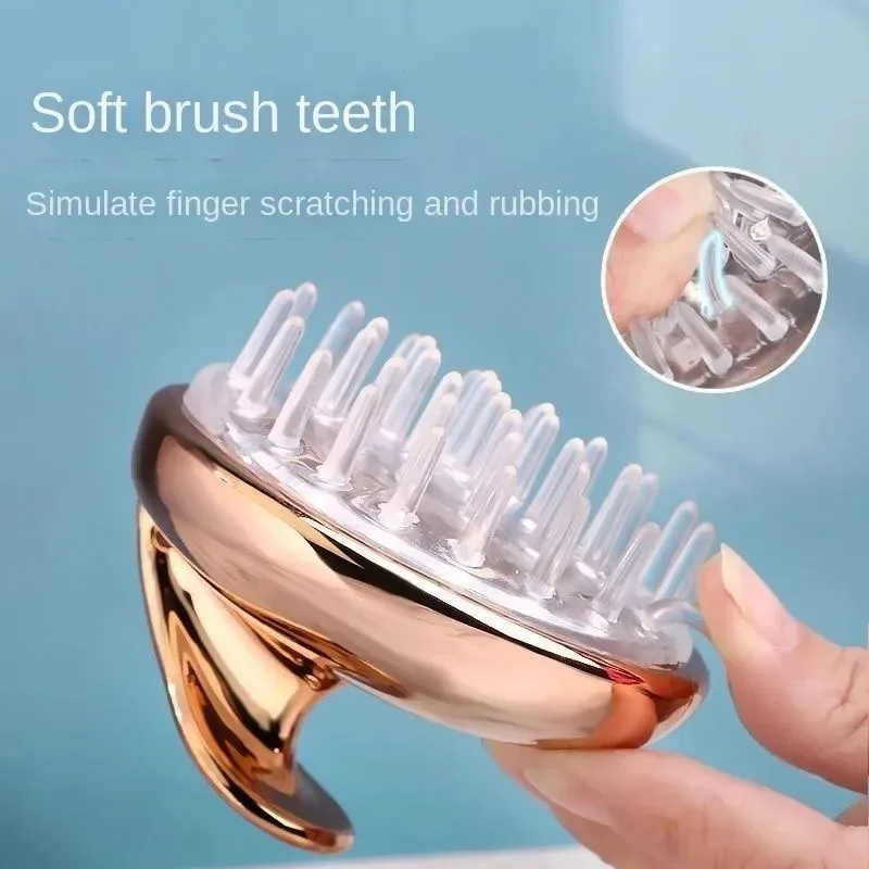 Scalp Massage Shampoo Brush, Gentle Hair Care Comb, Soft Silicone Head Massager for Men & Women, Wet & Dry Hair