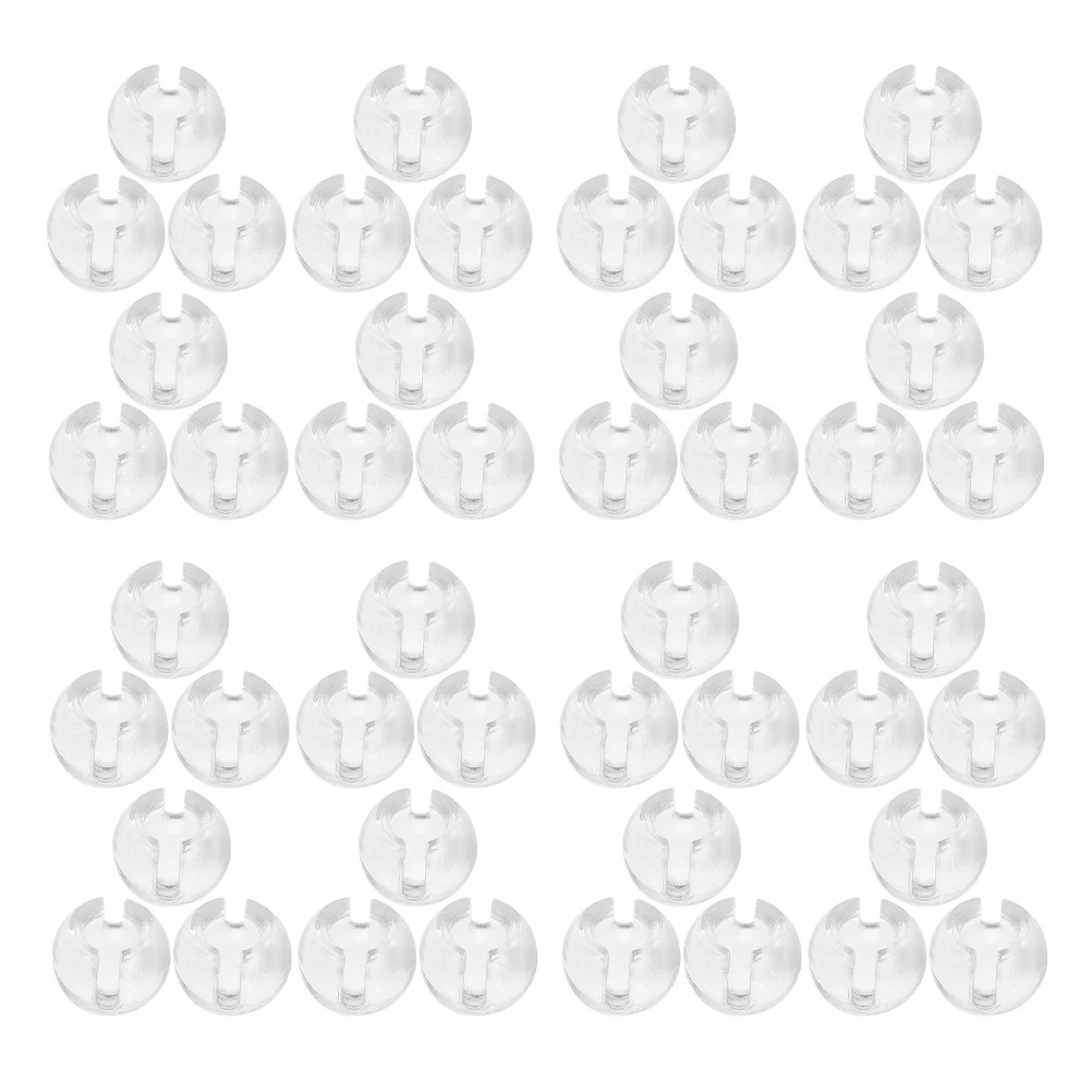 

100pcs Transparent Limit Buckle For Roller Blinds Adjustable Light Bead Chain Holder Connector Clip Plastic